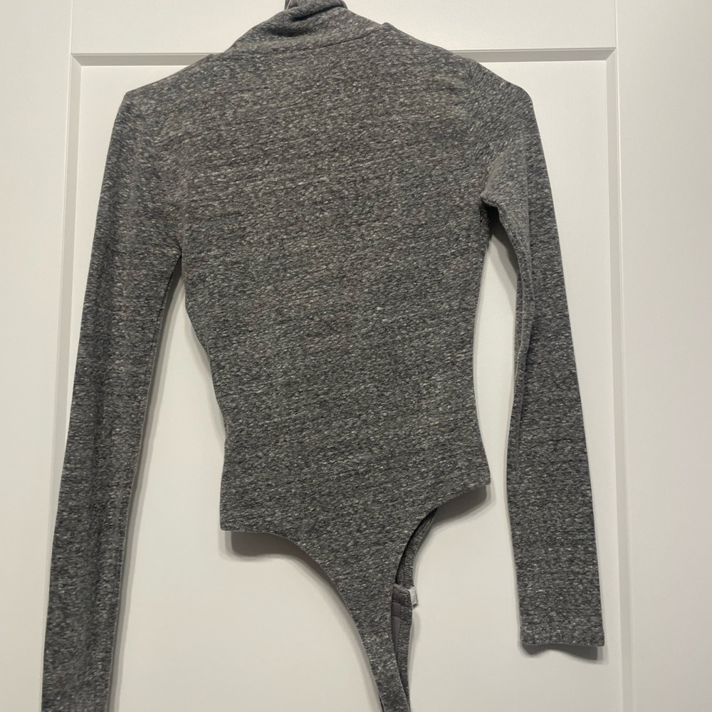 Madewell Gray Turtleneck Bodysuit - Picture 4 of 6